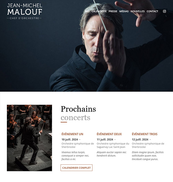 Jean-Michel Malouf, chef d’orchestre